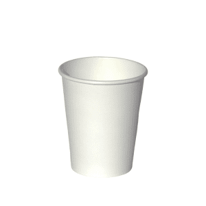 250ml Plain Paper Cups - White